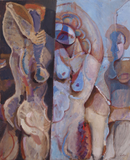 Models 100 80 oil on canvas